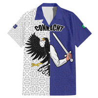 Personalized Ireland Connacht Black Eagle and Armed hand Family Matching Mermaid Dress and Hawaiian Shirt Connachta Flag Style with Celtic Patern