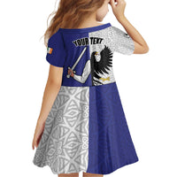 Personalized Ireland Connacht Black Eagle and Armed hand Family Matching Off The Shoulder Long Sleeve Dress and Hawaiian Shirt Connachta Flag Style with Celtic Patern