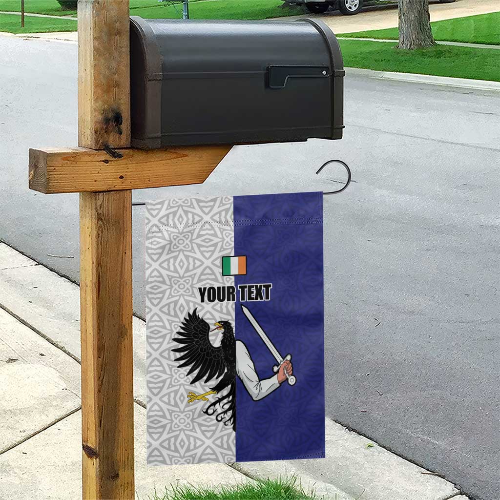 Personalized Ireland Connacht Black Eagle and Armed hand Garden Flag Connachta Flag Style with Celtic Patern