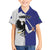 Personalized Ireland Connacht Black Eagle and Armed hand Kid Hawaiian Shirt Connachta Flag Style with Celtic Patern