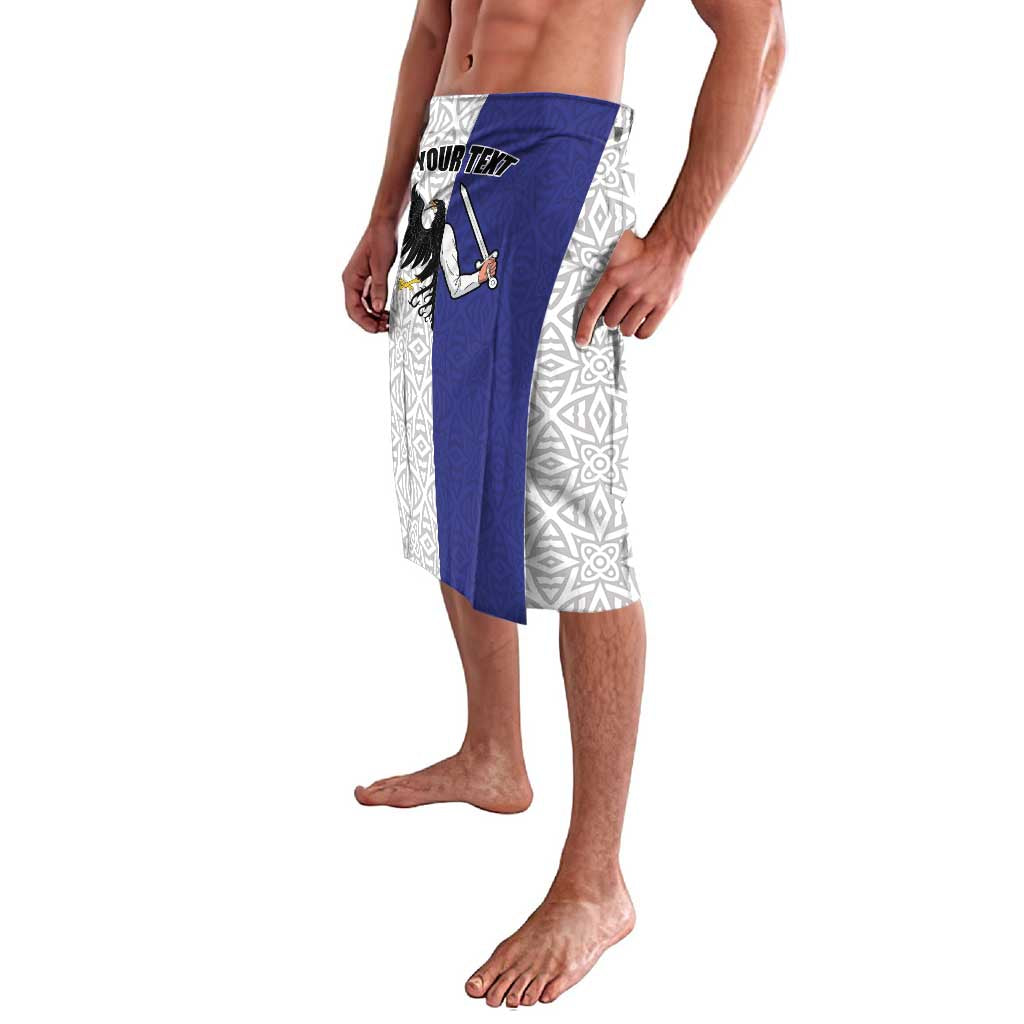 Personalized Ireland Connacht Black Eagle and Armed hand Lavalava Connachta Flag Style with Celtic Patern