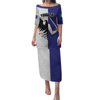 Personalized Ireland Connacht Black Eagle and Armed hand Puletasi Connachta Flag Style with Celtic Patern