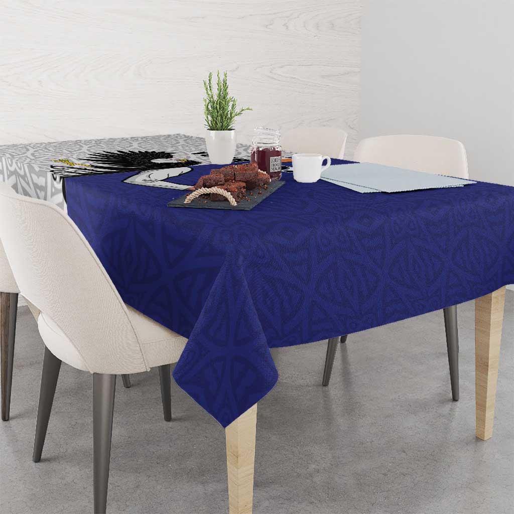 Personalized Ireland Connacht Black Eagle and Armed hand Tablecloth Connachta Flag Style with Celtic Patern