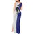 Personalized Ireland Connacht Black Eagle and Armed hand Tank Maxi Dress Connachta Flag Style with Celtic Patern