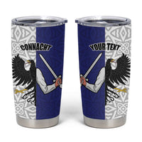 Personalized Ireland Connacht  Black Eagle and Armed hand Tumbler Cup Connachta Flag Style with Celtic Patern LT17