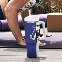 Personalized Ireland Connacht  Black Eagle and Armed hand Tumbler With Handle Connachta Flag Style with Celtic Patern