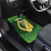 Ireland Leinster Gold Irish Harp with Shamrock Car Mats Laighin Flag With Shamrock Patern