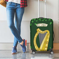 Ireland Leinster Gold Irish Harp with Shamrock Luggage Cover Laighin Flag With Shamrock Patern