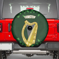 Ireland Leinster Gold Irish Harp with Shamrock Spare Tire Cover Laighin Flag With Shamrock Patern