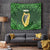 Ireland Leinster Gold Irish Harp with Shamrock Tapestry Laighin Flag With Shamrock Patern