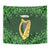 Ireland Leinster Gold Irish Harp with Shamrock Tapestry Laighin Flag With Shamrock Patern