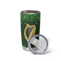 Ireland Leinster Gold Irish harp with Shamrock Tumbler Cup Laighin Flag With Shamrock Patern