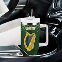 Ireland Leinster Gold Irish harp with Shamrock Tumbler With Handle Laighin Flag With Shamrock Patern