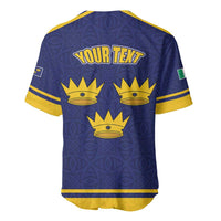 Personalized Ireland Munster Three Gold Crowns Baseball Jersey An Mhumhain Flag Three Gold Crowns