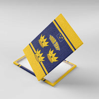 Personalized Ireland Munster Three Gold Crowns Canvas Wall Art An Mhumhain Flag Three Gold Crowns