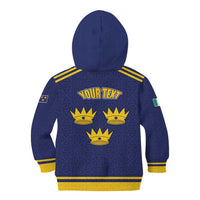 Personalized Ireland Munster Three Gold Crowns Kid Hoodie An Mhumhain Flag Three Gold Crowns