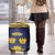 Personalized Ireland Munster Three Gold Crowns Luggage Cover An Mhumhain Flag Three Gold Crowns