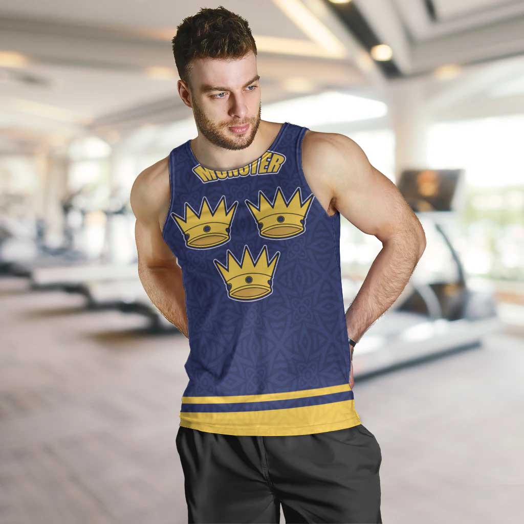 Personalized Ireland Munster Three Gold Crowns Men Tank Top An Mhumhain Flag Three Gold Crowns