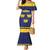 Personalized Ireland Munster Three Gold Crowns Mermaid Dress An Mhumhain Flag Three Gold Crowns