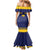 Personalized Ireland Munster Three Gold Crowns Mermaid Dress An Mhumhain Flag Three Gold Crowns
