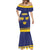 Personalized Ireland Munster Three Gold Crowns Mermaid Dress An Mhumhain Flag Three Gold Crowns