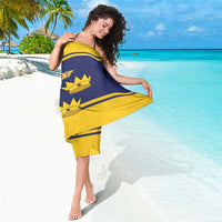 Personalized Ireland Munster Three Gold Crowns Sarong An Mhumhain Flag Three Gold Crowns