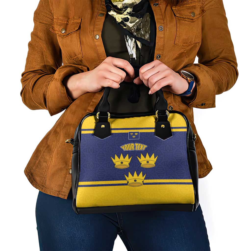 Personalized Ireland Munster Three Gold Crowns Shoulder Handbag An Mhumhain Flag Three Gold Crowns