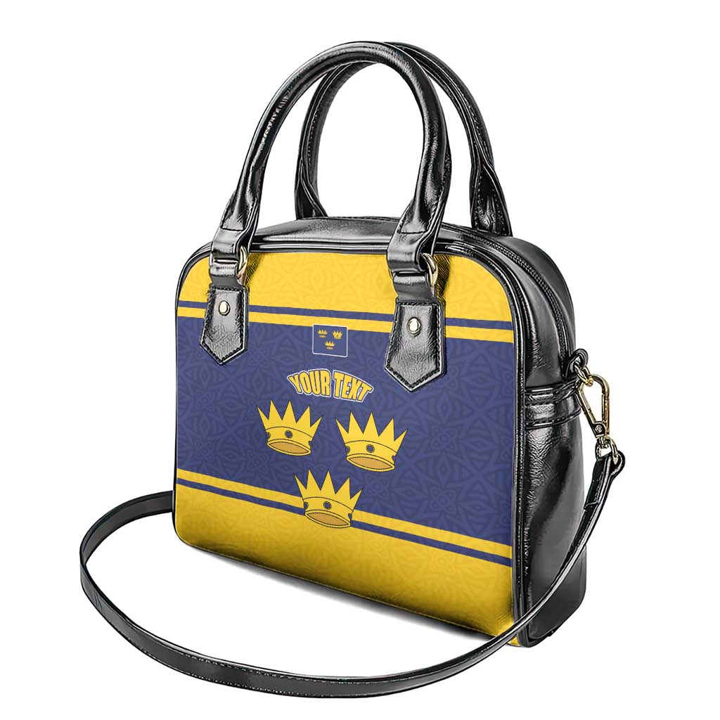 Personalized Ireland Munster Three Gold Crowns Shoulder Handbag An Mhumhain Flag Three Gold Crowns