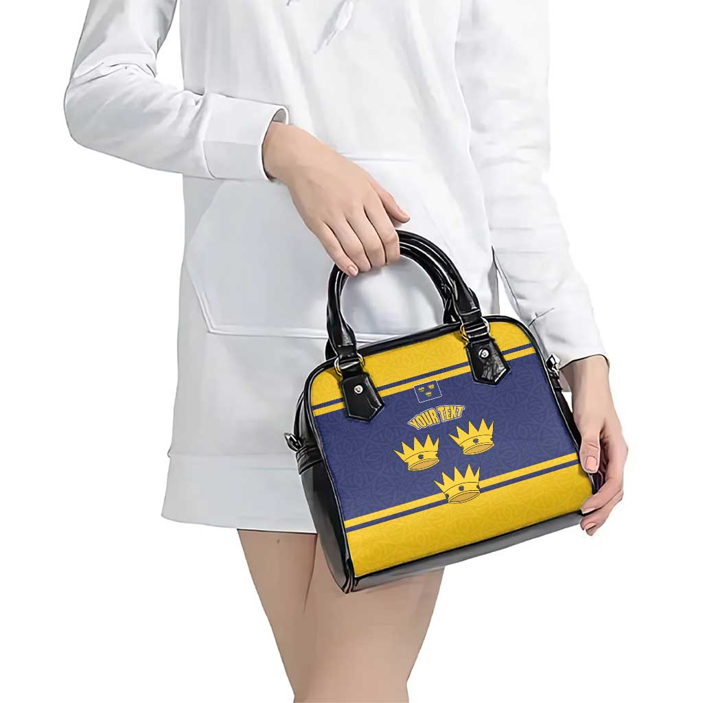 Personalized Ireland Munster Three Gold Crowns Shoulder Handbag An Mhumhain Flag Three Gold Crowns