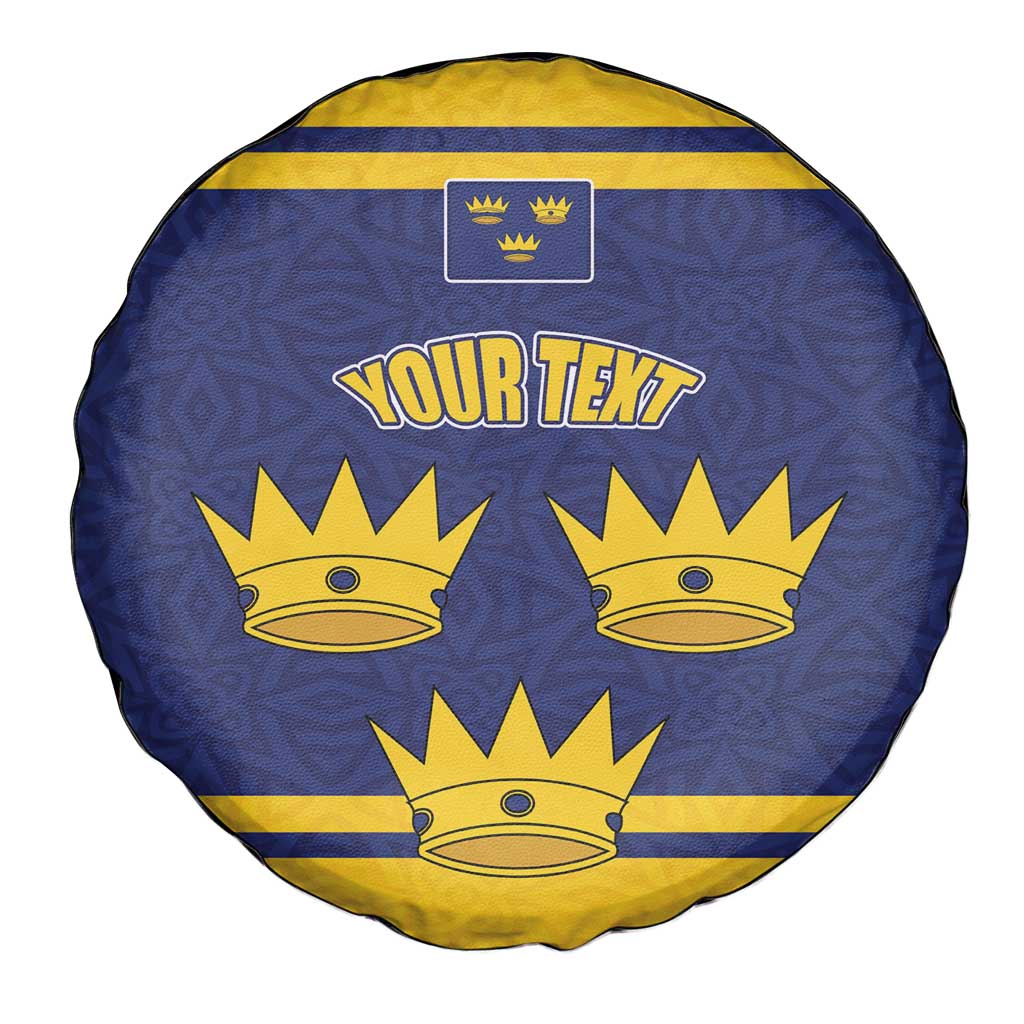 Personalized Ireland Munster Three Gold Crowns Spare Tire Cover An Mhumhain Flag Three Gold Crowns