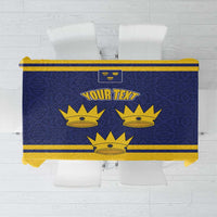 Personalized Ireland Munster Three Gold Crowns Tablecloth An Mhumhain Flag Three Gold Crowns