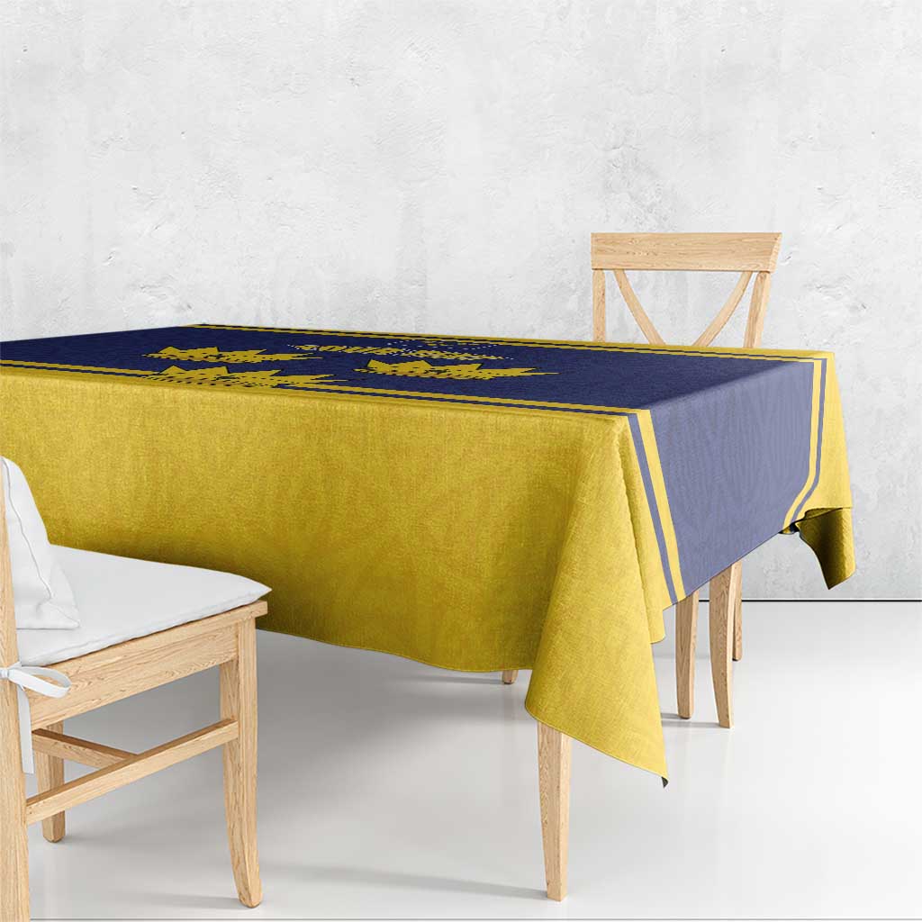 Personalized Ireland Munster Three Gold Crowns Tablecloth An Mhumhain Flag Three Gold Crowns