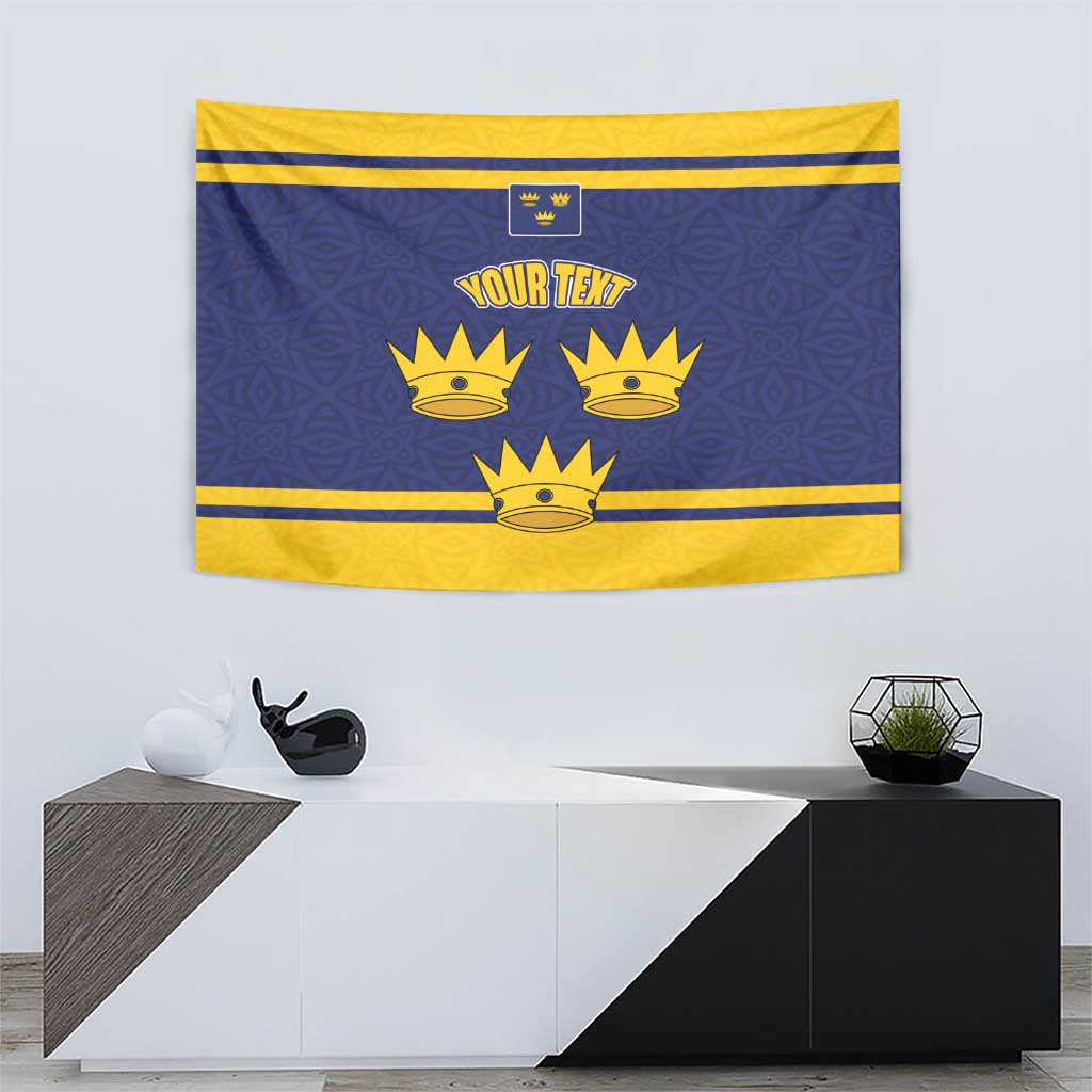 Personalized Ireland Munster Three Gold Crowns Tapestry An Mhumhain Flag Three Gold Crowns