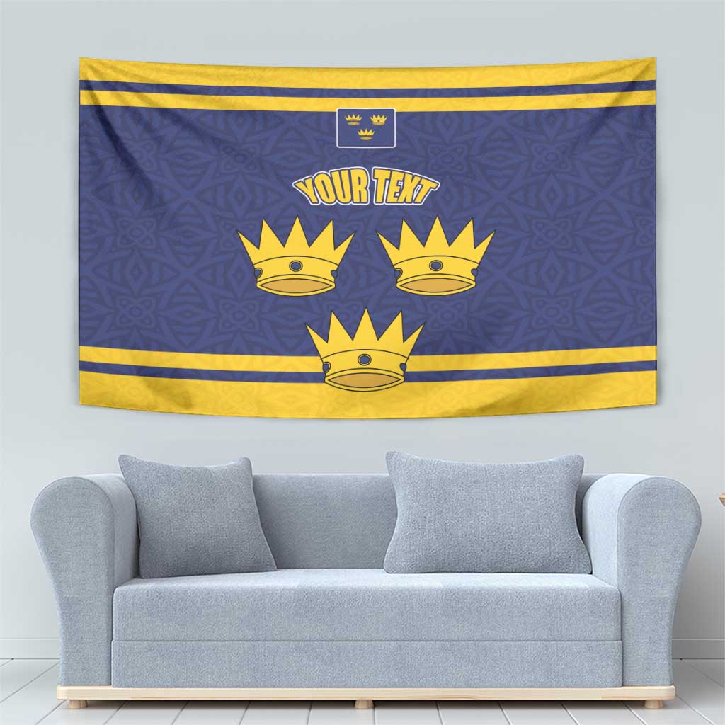 Personalized Ireland Munster Three Gold Crowns Tapestry An Mhumhain Flag Three Gold Crowns