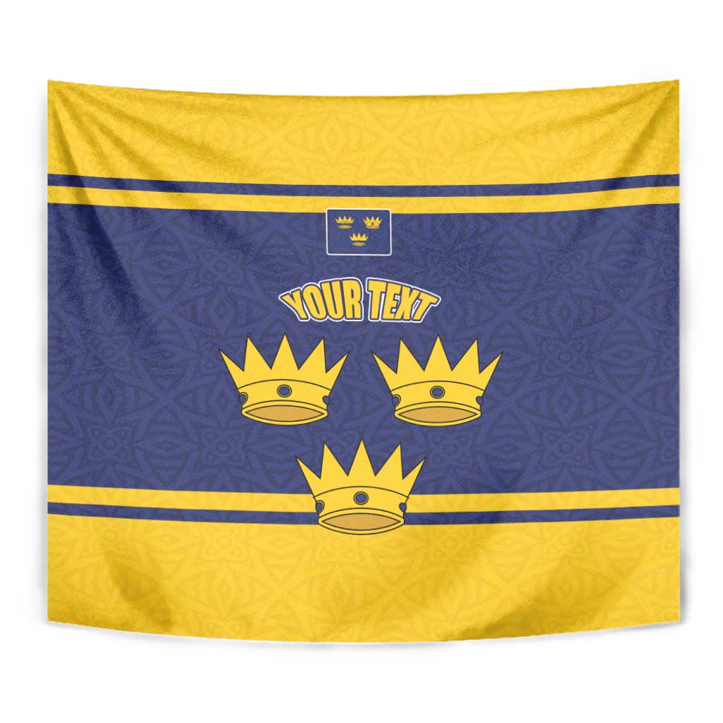 Personalized Ireland Munster Three Gold Crowns Tapestry An Mhumhain Flag Three Gold Crowns