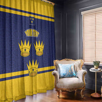 Personalized Ireland Munster Three Gold Crowns Window Curtain An Mhumhain Flag Three Gold Crowns