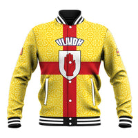 Personalized Ireland Ulster Baseball Jacket Ulaidh Flag With Celtic Patern