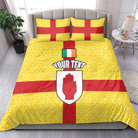 Personalized Ireland Ulster Bedding Set Ulaidh Flag With Celtic Patern
