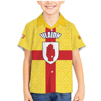 Personalized Ireland Ulster Family Matching Mermaid Dress and Hawaiian Shirt Ulaidh Flag With Celtic Patern