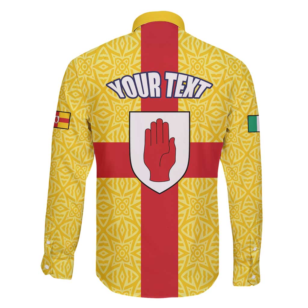 Personalized Ireland Ulster Family Matching Puletasi and Hawaiian Shirt Ulaidh Flag With Celtic Patern