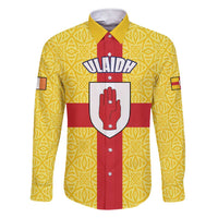 Personalized Ireland Ulster Family Matching Short Sleeve Bodycon Dress and Hawaiian Shirt Ulaidh Flag With Celtic Patern