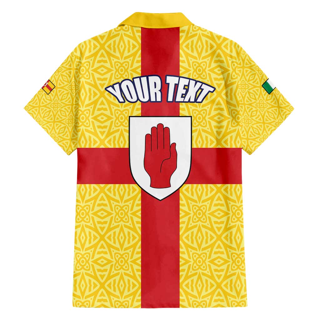 Personalized Ireland Ulster Family Matching Summer Maxi Dress and Hawaiian Shirt Ulaidh Flag With Celtic Patern