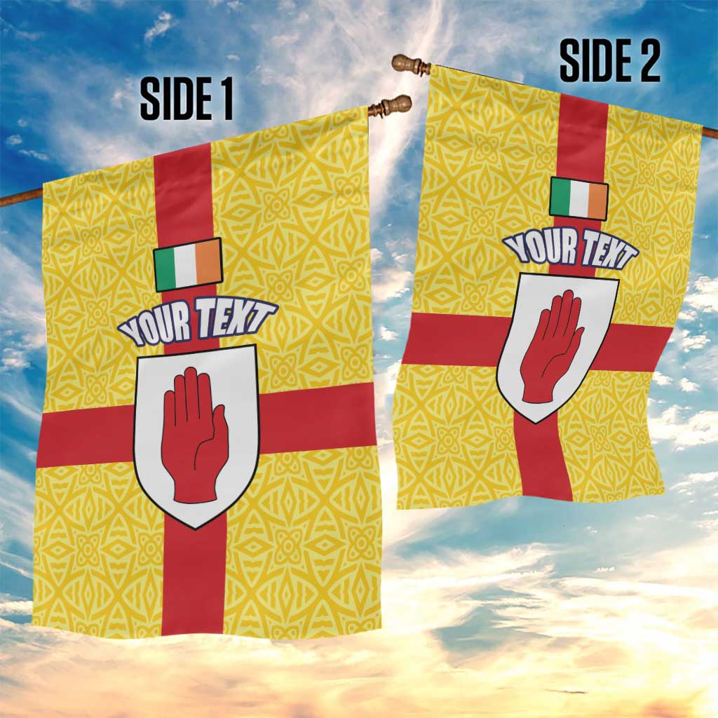 Personalized Ireland Ulster Garden Flag Ulaidh Flag With Celtic Patern