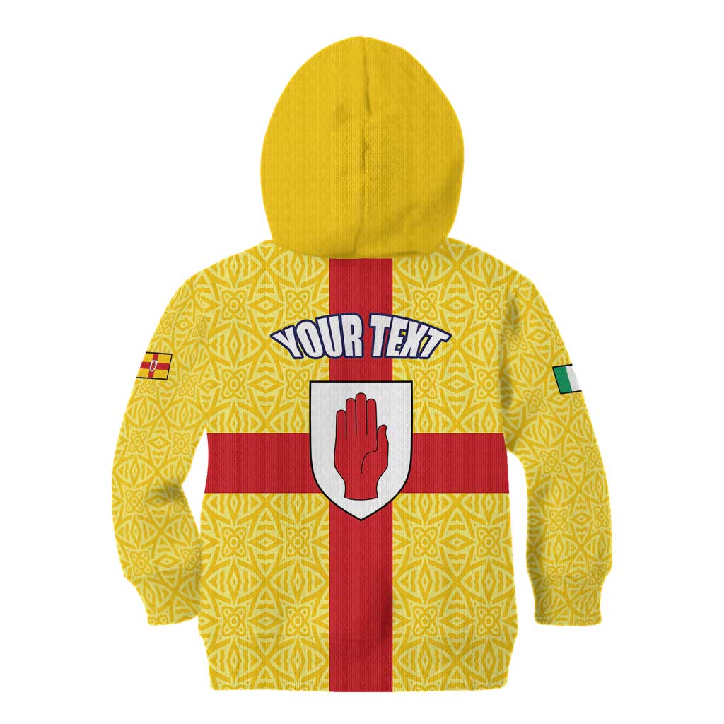 Personalized Ireland Ulster Kid Hoodie Ulaidh Flag With Celtic Patern