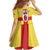 Personalized Ireland Ulster Kid Short Sleeve Dress Ulaidh Flag With Celtic Patern