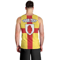 Personalized Ireland Ulster Men Tank Top Ulaidh Flag With Celtic Patern