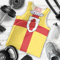 Personalized Ireland Ulster Men Tank Top Ulaidh Flag With Celtic Patern