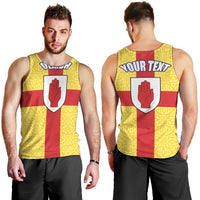 Personalized Ireland Ulster Men Tank Top Ulaidh Flag With Celtic Patern
