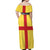 Personalized Ireland Ulster Off Shoulder Maxi Dress Ulaidh Flag With Celtic Patern
