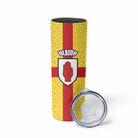 Personalized Ireland Ulster Skinny Tumbler Ulaidh Flag With Celtic Patern